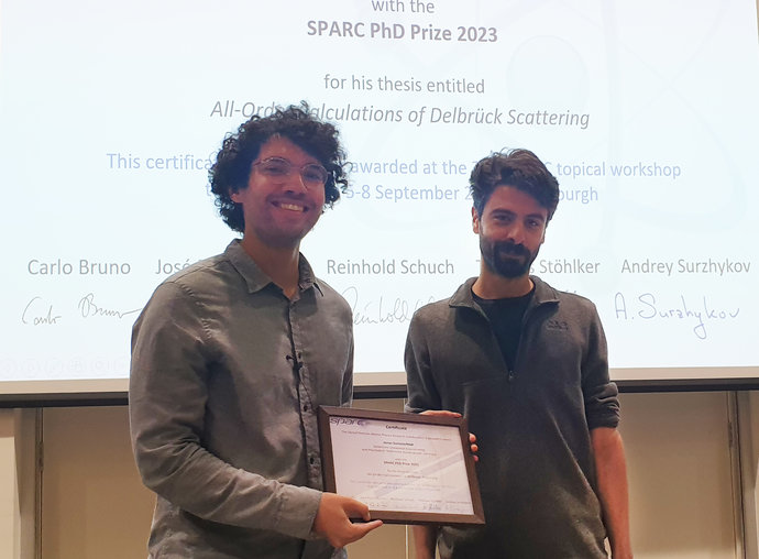 Preisübergabe des SPARC PhD Awards