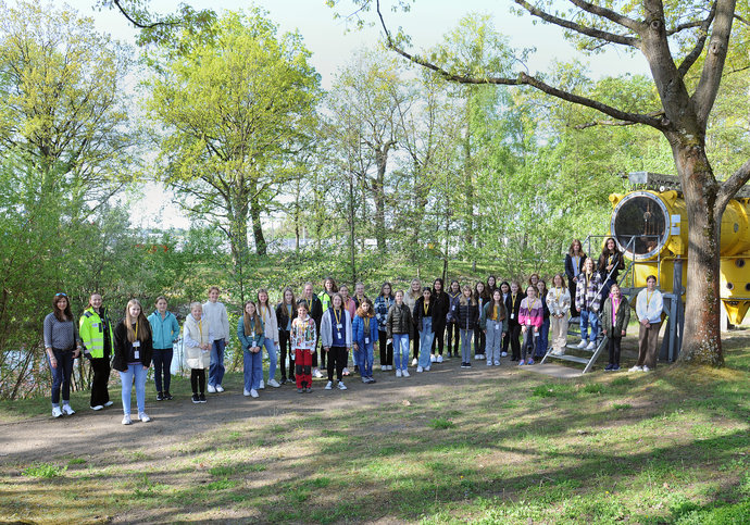 Gruppenfoto der Teilnehmerinnen des Girls'Day 2022