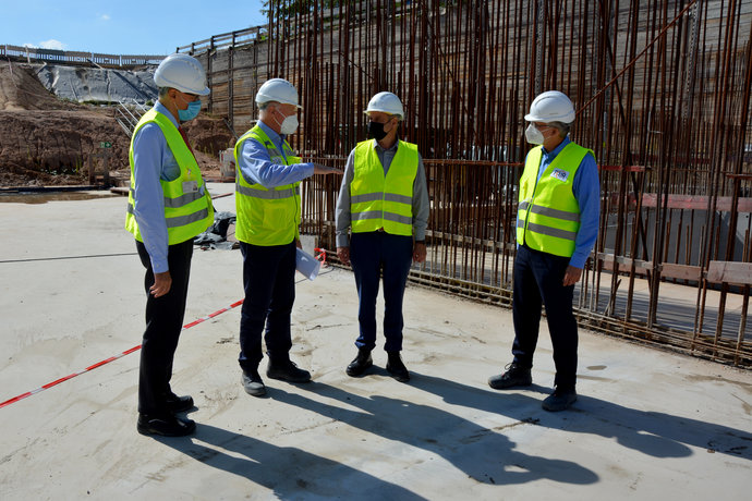 Besuch auf der FAIR-Baustelle.