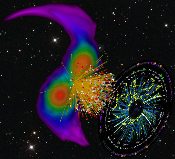 Neutronensterne und Teilchenspuren